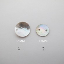 100 pcs 2 holes round mother of pearl
