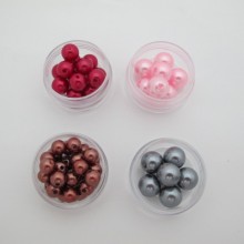 125 gm Perle ronde nacrées en plastique 8mm/10mm/12mm/20mm