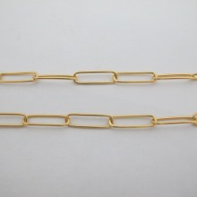 10m Chaîne de maille trombones rectangle en acier inoxydable 21X6X1.2mm