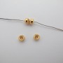 20 pcs perles Intercalaires 3x5mm Doré à l'or fin