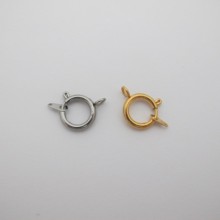 10 pcs Stainless Steel Buoy Spring Clasp 14mm
