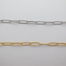 10m rectangle stainless steel chain 12x4mm
