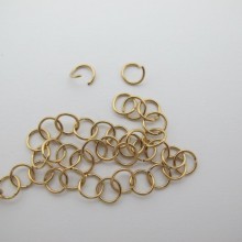 Stainless steel open rings 0.7x6mm