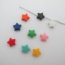 500g Perles plastiques étoile 9mm