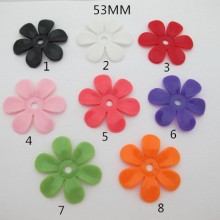 20 pcs Plastic beads flower 53mm