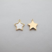10 pcs star pendant 14x17mm