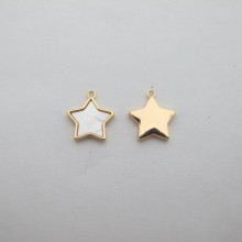 10 pcs star pendant 14x17mm