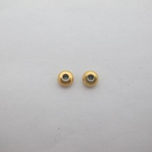 40 pcs perles en Acier inoxydable 6x3mm
