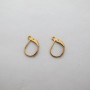 30 pcs Earrings 15x11mm stainless steel