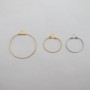 20 pcs Créoles 20mm/30mm en acier inox
