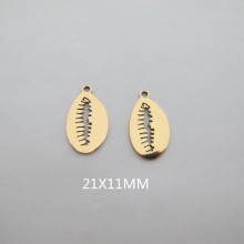 Pendant stainless steel 10 pcs