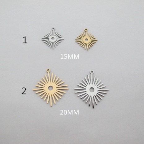 Pendentif acier inoxydable 10 pcs