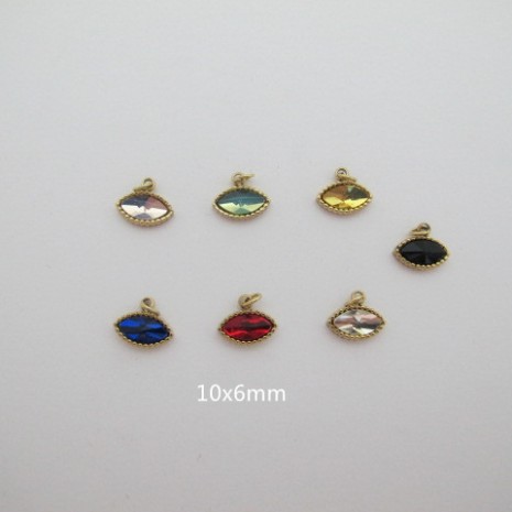 10 Pcs Pendentif Acier Inoxydable