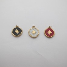 10 pcs stainless steel star pendant