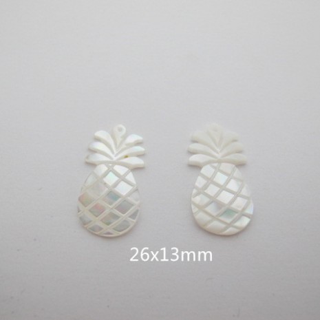 10 pcs Pendentif ananas en nacre