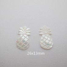 5 pcs Pendentif ananas en nacre