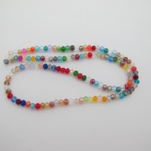 Perles facettées en verre 4mm - 46cm