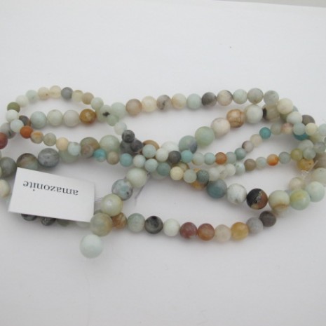 amazonite round- 40cm thread