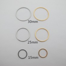 Intercalaire cercle en acier inox 15mm/25mm/30mm