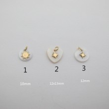 10 pcs pendentif acier inoxydable