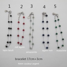 bracelet beads round 4mm stainless steel