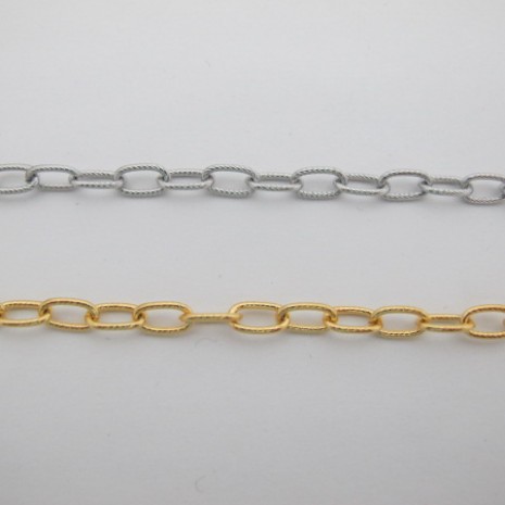 10m Oval threaded chain 6x9mm stainless steel
