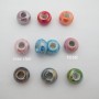 50 Ceramic round beads 16x9mm