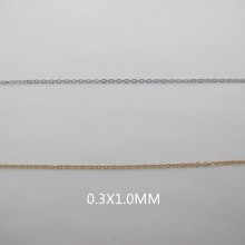 10m Forçat stainless steel chain 0.3mm