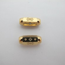 perles 7x15 mm en acier inoxydable