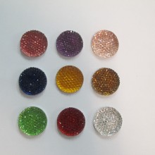 50 Cabochons ronde plat 20mm