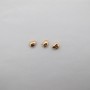 Perles dorées 9x10mm