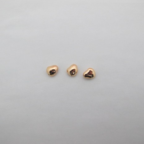 Perles dorées 9x10mm