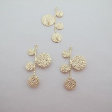 10 pcs Pendentifs 3 trous 40x24mm