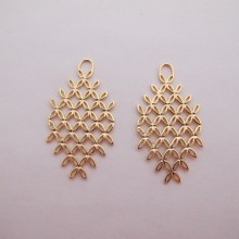 10 pcs Pendants 45xx25mm