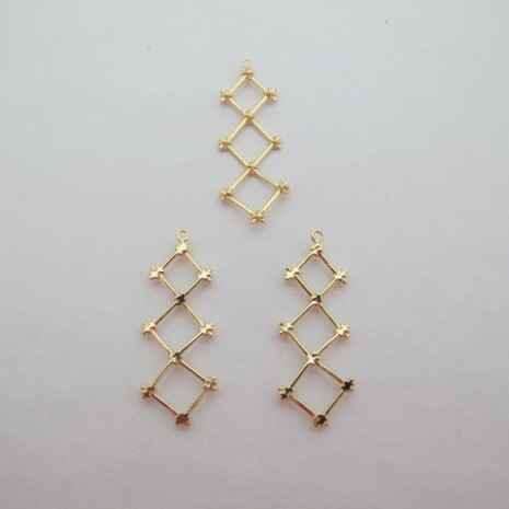 10 pcs Pendants 37x14mm