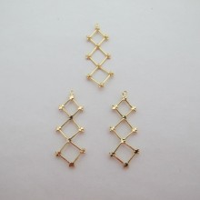 10 pcs Pendants 37x14mm