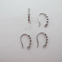 10 Crochets d'oreilles 14x10mm