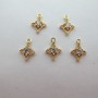 10 Pendentifs strass Losange 7x10mm