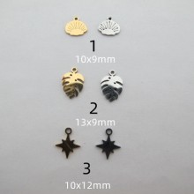 10 pcs Stainless Steel Pendant