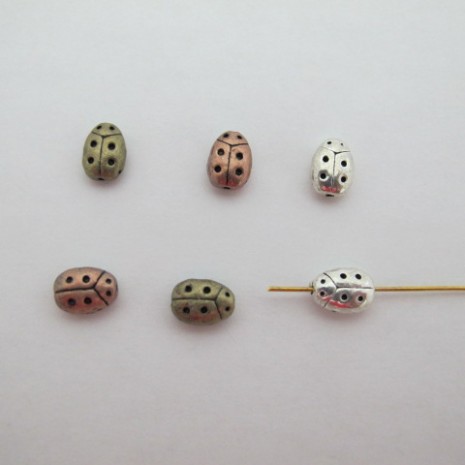 50 coccinelle 11x7mm