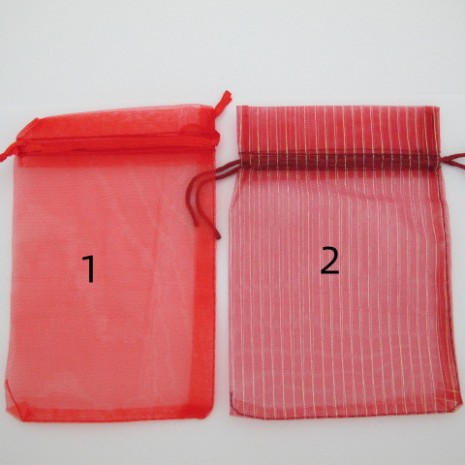 100 pochettes organza 150x100mm