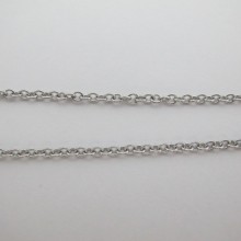 10MTS Chaîne 2x3mm en Acier inox