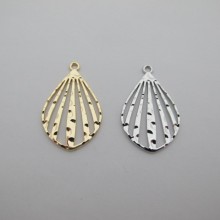 10 Pendentifs gouttes 21x33mm