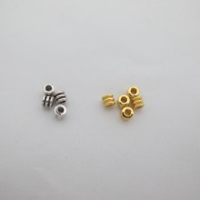 100 Perles En Métal 4X4mm