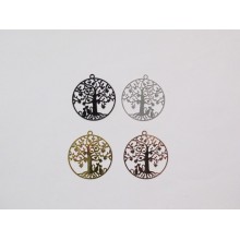 20 Stamp Tree of life with cat laser cut 31 mm