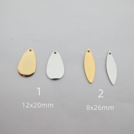 10 pcs Pendentif acier inoxydable