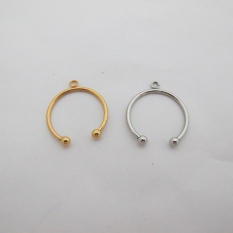 5 pieces Bagues anneaux en acier inox