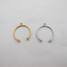 5 pieces Bagues anneaux en acier inox
