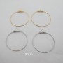 20 pcs Créoles 30mm en acier inox
