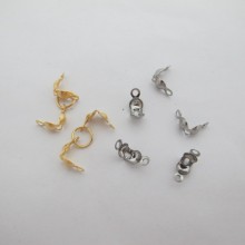 Knot cover 2 rings 4 mm in stainless steel